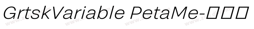 GrtskVariable PetaMe字体转换